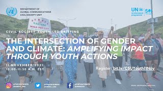 Briefing "The Intersection of Gender and Climate: Amplifying Impact Through Youth Actions"