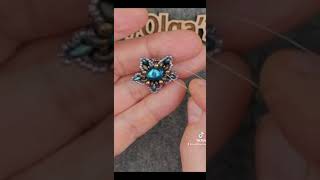 Beaded earrings and pendant with Izabaro crystals and Toho seed beads tutorial