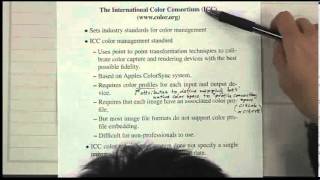 Digital Image Processing I - Lecture 29 - White Point, Color Transforms, and sRGB