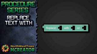 Replace String Block | MCreator Procedure Tutorial