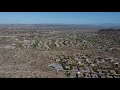 peoria sunrise mountain preserve 4k drone video