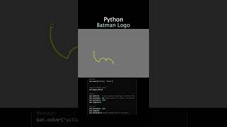Creative Masterpiece: Drawing the Batman Logo with Python Turtle!