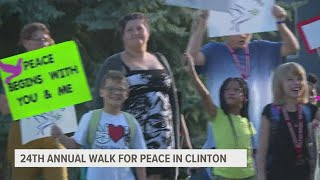 Clinton community joins 24th annual walk for peace