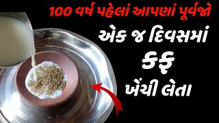 100 વર્ષ પહેલાં આપણાં પૂર્વજો એક જ દિવસમાં કફ ખેંચી લેતા | cold and cough