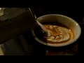 チーノのラテアート　7oz　ウエーブチューリップ　latte art wave tulip