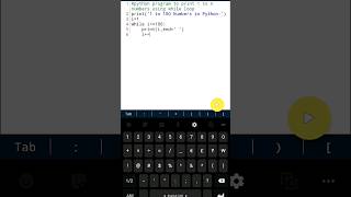 Program to print 1 to 10 numbers by using while loop#python#pythonforbeginners#pythontutorial#shorts