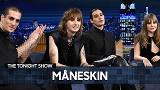 Måneskin on Getting a Call from Mick Jagger and Busking in Rome | The Tonight Show
