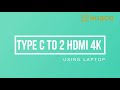 huaco type c to 2 hdmi 4k