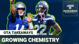Sam Darnold, Rashid Shaheed GROWING CHEMISTRY at Seattle Seahawks OTA Practices