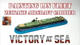 Painting IJN Fleet Zuikaku Aircraft Carrier. Victory at Sea