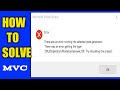 There was an error running the selected code generator | [Solve Error] Visual Studio 2019 | MVC