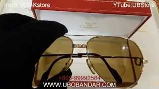 New Unbelivable Cartier Pure 18K 750 Full Gold + Diamonds Sunglasses