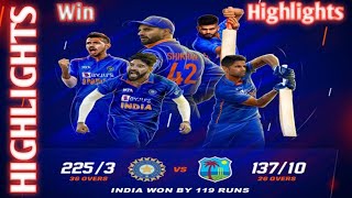INDIA V/S WESTINDIES 3rd ODI FULL HIGHLIGHTS || CRICKET HIGHLIGHT