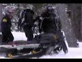 water skipping snowmobile slams into a tree ski doo snowmobile crash