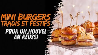 🍔 Célébrez le nouvel an avec nos Mini Burgers traditionnels et festifs ✨