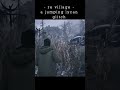 Jumping lycan glitch - Resident Evil Village 3rd person mode #shorts