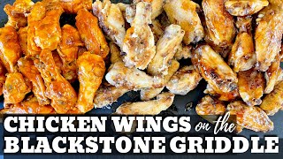 Chicken Wings on the Blackstone Griddle 3 Ways