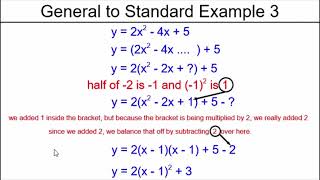 Convert Quadratic Equation From General to Standard - Example 3