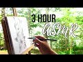 3 Hour ASMR || Sketching Outdoors || No Talking