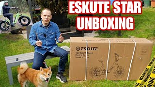 Eskute Star Ebike Pedelec Fatbike Unboxing Montage Elektro Faltrad Klapprad mit 20 Zoll Fat Reifen