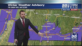 Winter storm will bring rain and snow to western Massachusetts