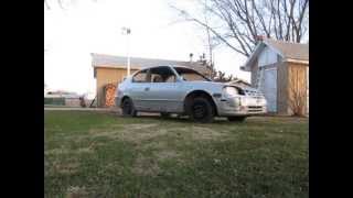 Hyundai Accent 2003 dirt race car (before paint)