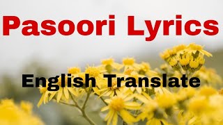 Pasoori lyrics l English Translation l Shae Gill l Ali Sethi l Pakistan Song l Urdu song