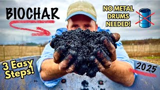 Easiest Way to Make Biochar (No Barrel or Drum!)