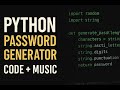 Python Project for Beginners 🔐 | Random Password Generator | Code + Music