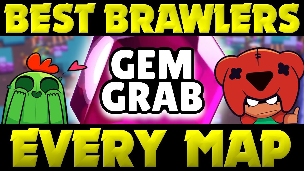 BEST Brawlers In Each Map For RANDOMS Or TEAMS In Gem Grab! | Brawl ...