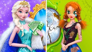 Rich Elsa vs Broke Anna / 9 Frozen DIYs