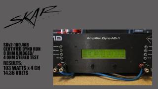 Skar Audio SKv2-100.4AB 4-Channel Amplifier Dyno Runs on SMD AD-1 Amp Dyno!!