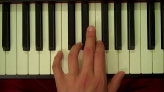 How To Play a B Half-Diminished 7th Chord on Piano (Left Hand)