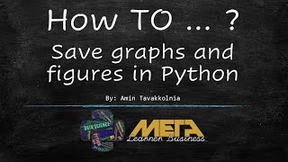 How to save graphs and figures in Python