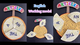 Articles TLM working model /How to make English TLM/English Grammar TLM/modek for school exhibition