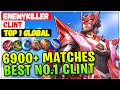 6900+ Matches Best No.1 Clint [ Top Global Clint ] ᴇᴋ AKA Enemykiller - Mobile Legends Emblem Build