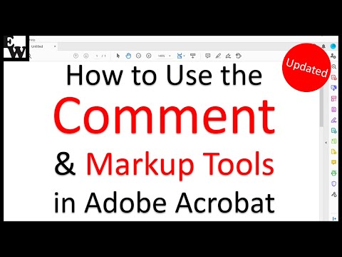 Cómo utilizar las herramientas de comentarios y marcas en Adobe Acrobat