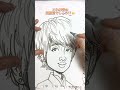 【誰か分かるかな？】一発描き似顔絵！誰か当ててね！😁🎶 似顔絵 イラスト shorts