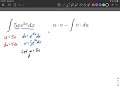 Integration by parts function involving an exponential e^ calculus