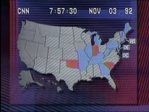 CNN Election Night 1992 - YouTube