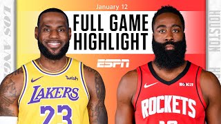 Los Angeles Lakers vs. Houston Rockets [FULL GAME HIGHLIGHTS] | NBA on ESPN