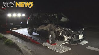 【意識もうろうで搬送】夜の国道　正面衝突　北海道