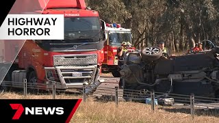 Four people killed in horror crash on Hume Highway | 7NEWS