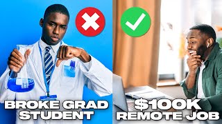 From Broke Graduate Student to $100K/Yr Remote Digital Marketing Job