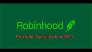 Robinhood Dividend and cryptocurrency Portfolio Overview