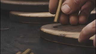 Nature Climbing - Handmade Smoked Oak Display