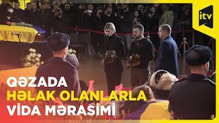 Zelenski helikopter qəzasında həlak olanların vida mərasimində