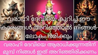 വരാഹി ദേവിയുടെ ഈ രഹസ്യങ്ങൾ നിങ്ങൾ അറിഞ്ഞിരിക്കണം/വരാഹി ദേവിയെക്കുറിച്ചുള്ള പൂർണ്ണമായ വിശദാംശങ്ങൾ