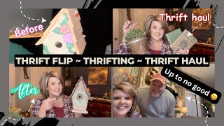 Thrift with me + Thrift haul ~ Finally completing a thrift flip too #thriftflip #thrifting