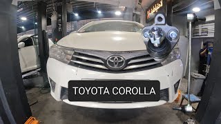 replacing ball joint - sway bar link ... toyota corolla 2015 .. 2009-2019 #toyota #corolla